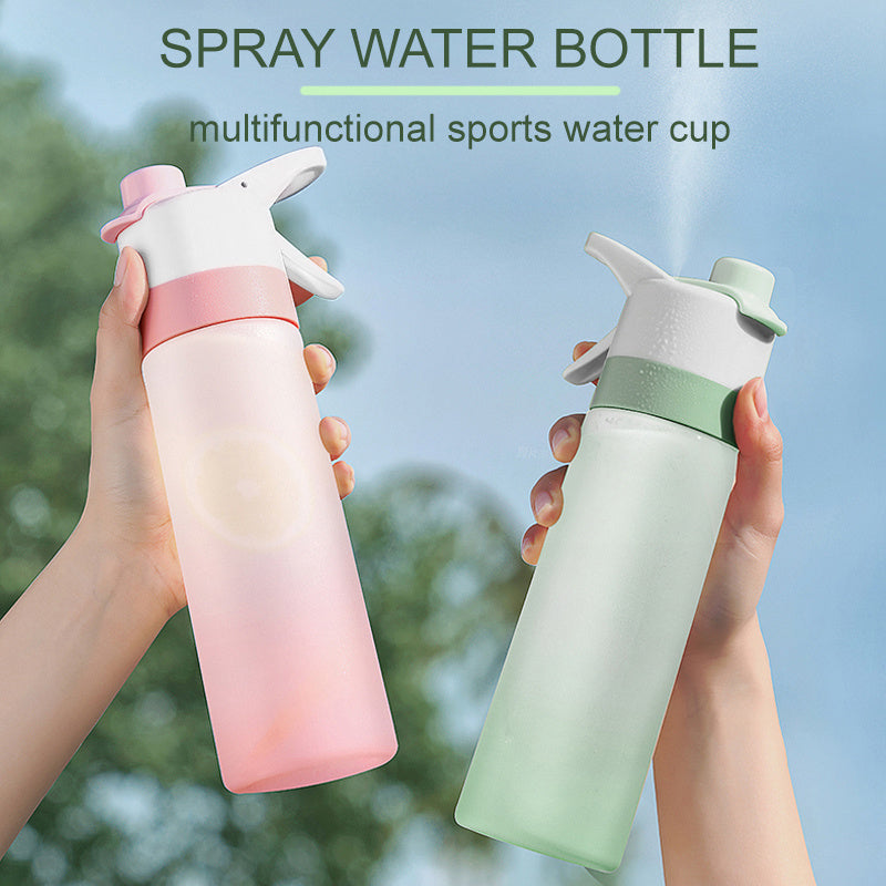 Spray Water Bottle For Girls Outdoor Sport Fitness Water Cup Large Capacity Spray Bottle Drinkware Travel Bottles Kitchen Gadgets - Luxmox