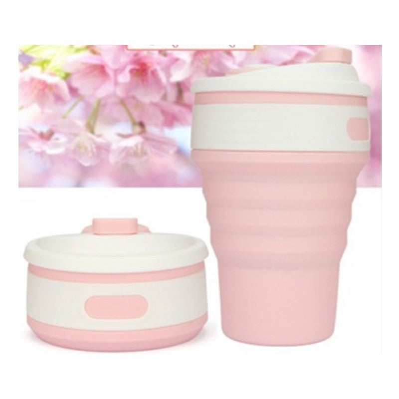Coffee Mugs Travel Collapsible Silicone Cup Folding Water Cups BPA FREE Food Grade Drinking Ware Mug Tea Coffee Cups - Luxmox