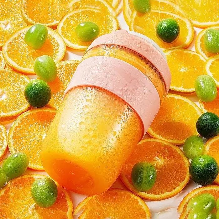 Portable Blender Juicer Cup Rechargeable With 4 Blades For Shakes And Smoothies Maker 400ml Fresh Fruit Mixer Juicer Cup - Luxmox