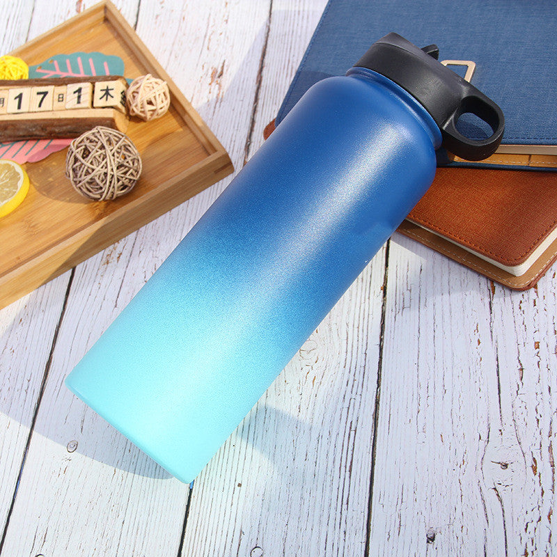 Stainless Steel Wide-mouth Outdoor Sports Vacuum Flask - Luxmox