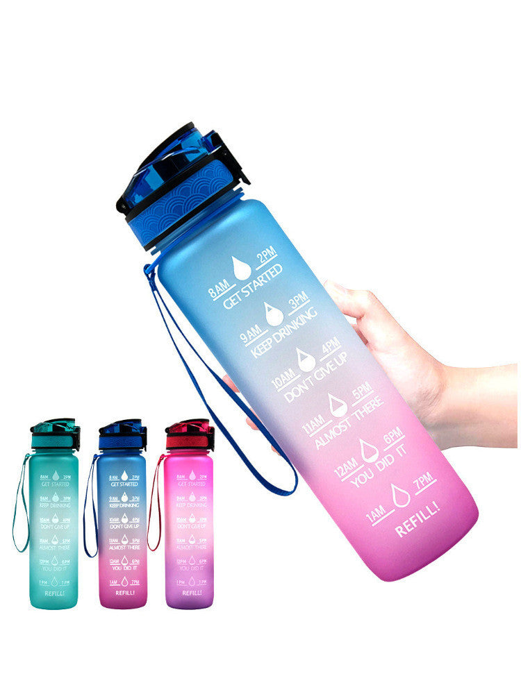 Transparent Flask Water Bottle 1000ml Bottled Kawaii Bottle Bpa Free Infuser Plastic Milk Sports Clear Water Bottle Kawaii Cup - Luxmox