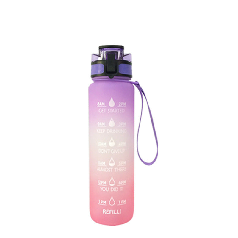 Transparent Flask Water Bottle 1000ml Bottled Kawaii Bottle Bpa Free Infuser Plastic Milk Sports Clear Water Bottle Kawaii Cup - Luxmox