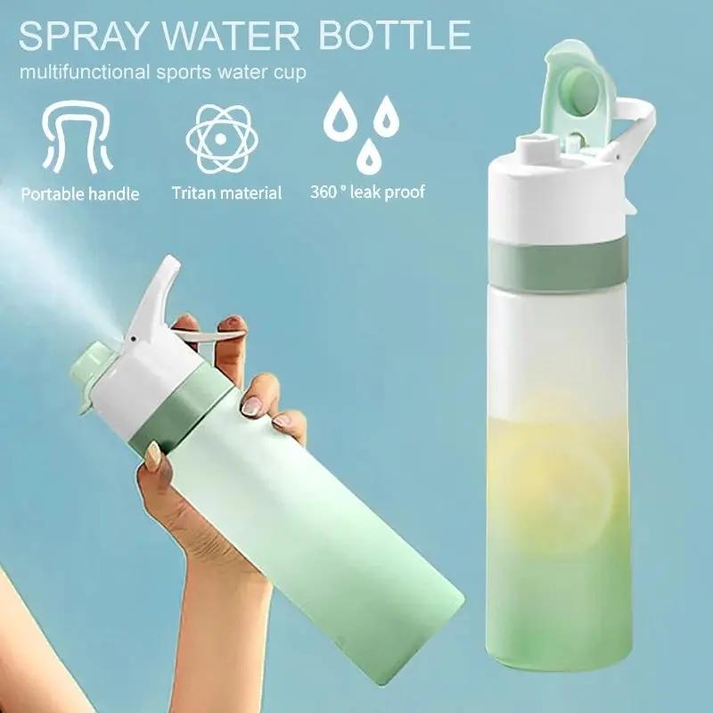 Spray Water Bottle For Girls Outdoor Sport Fitness Water Cup Large Capacity Spray Bottle Drinkware Travel Bottles Kitchen Gadgets - Luxmox
