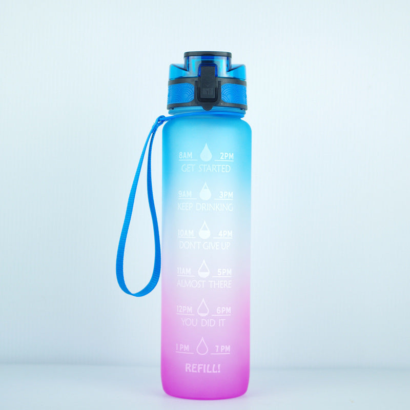 Transparent Flask Water Bottle 1000ml Bottled Kawaii Bottle Bpa Free Infuser Plastic Milk Sports Clear Water Bottle Kawaii Cup - Luxmox