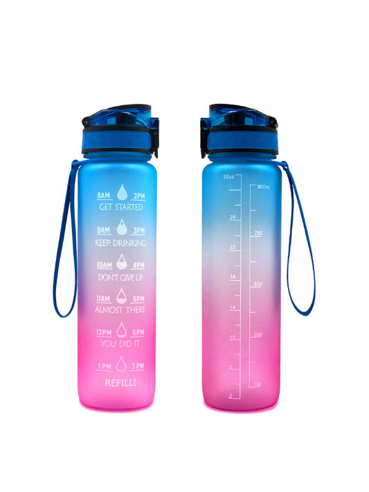 Transparent Flask Water Bottle 1000ml Bottled Kawaii Bottle Bpa Free Infuser Plastic Milk Sports Clear Water Bottle Kawaii Cup - Luxmox